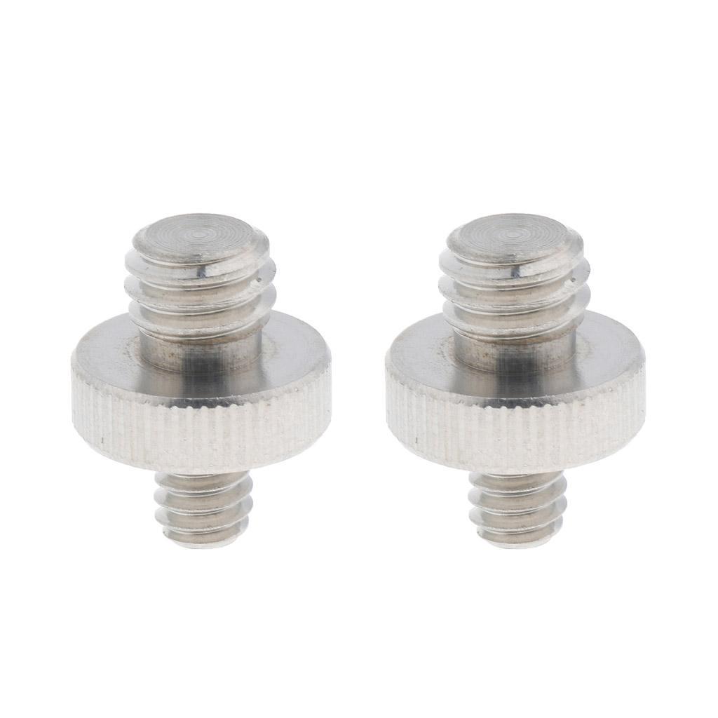 1/4"-20 Male to 3/8"-16 Male Screw Converter Adapter for Camera Tripod Mounting