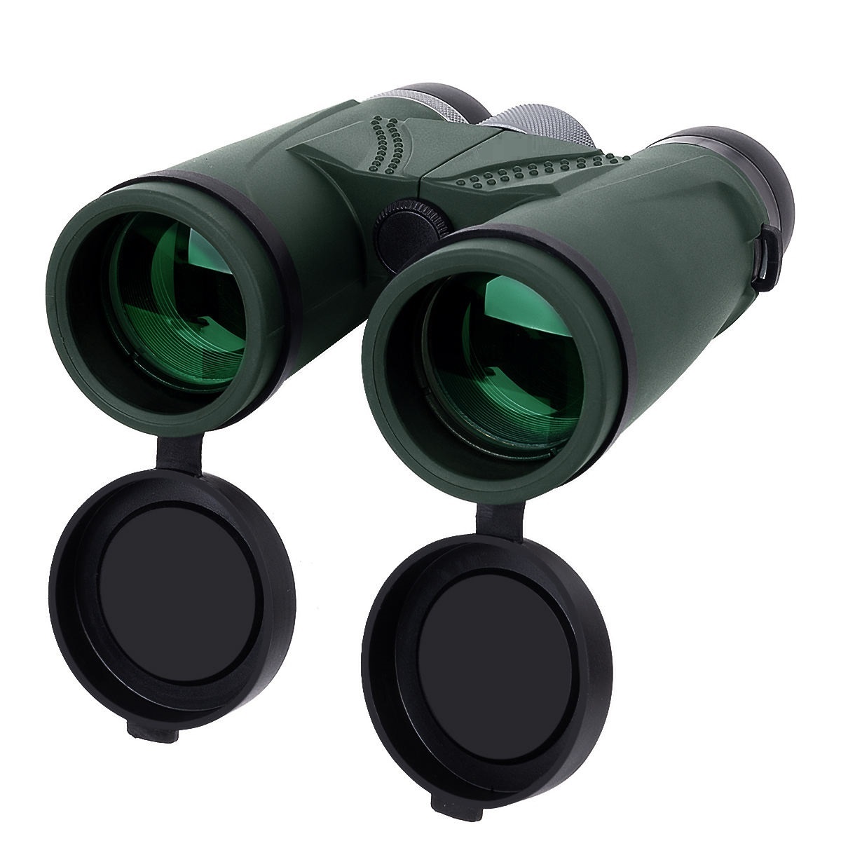 Ống nhòm siêu nét gấp gọn Terino BR-1242HD (12x42mm, lăng kính BAK4, chống nước, màu xanh lá) dùng cho tham quan, ngắm cảnh) - Hàng chính hãng