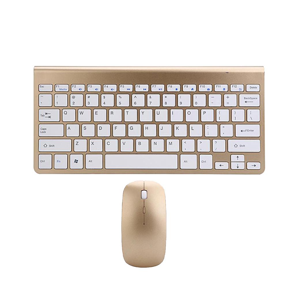 Ultra-Slim Wireless Keyboard And Mouse Combo 78 Keys With USB Receiver
