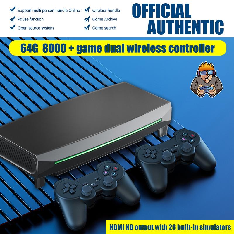 Video 4K HD Bảng điều khiển trò chơi Pandora 128G Trò chơi mở Retro Hệ thống nguồn mở PSP TV GameBox 2.4g Double Wireless Controlle PS