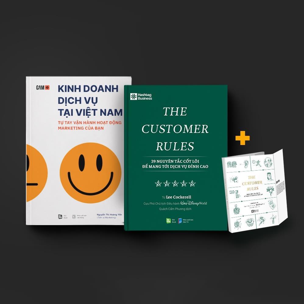 Sách COMBO KIẾM TIỀN TỪ DỊCH VỤ ĐỈNH CAO (Kinh doanh dịch vụ tại Việt Nam + The Customer Rules) - Bản Quyền