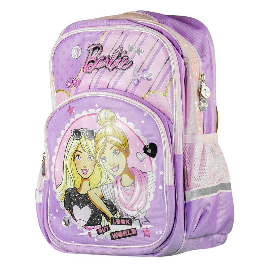 Balo học sinh tiểu học BARBIE BB0379B 28.5 x 21 x 40 cm