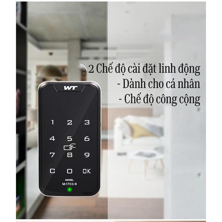 Khóa tủ cao cấp M-17 3 phiên bản với 2 chế độ cài đặt dành cho cá nhân và công ty, phòng tập công cộng