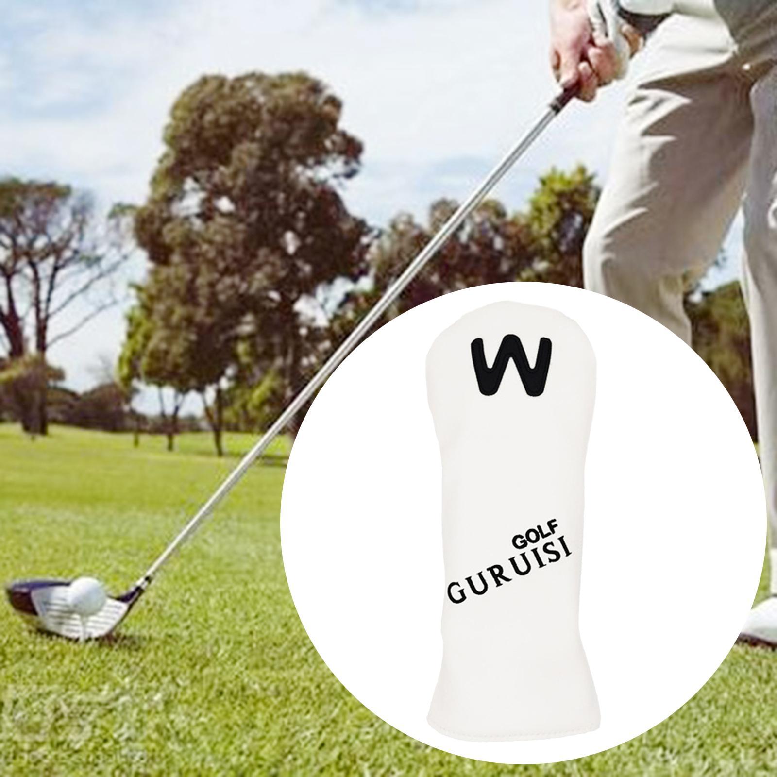 Golf Head Covers Driver Fairway Wood Putter Sleeve Hybrid Cover w/Number Tag