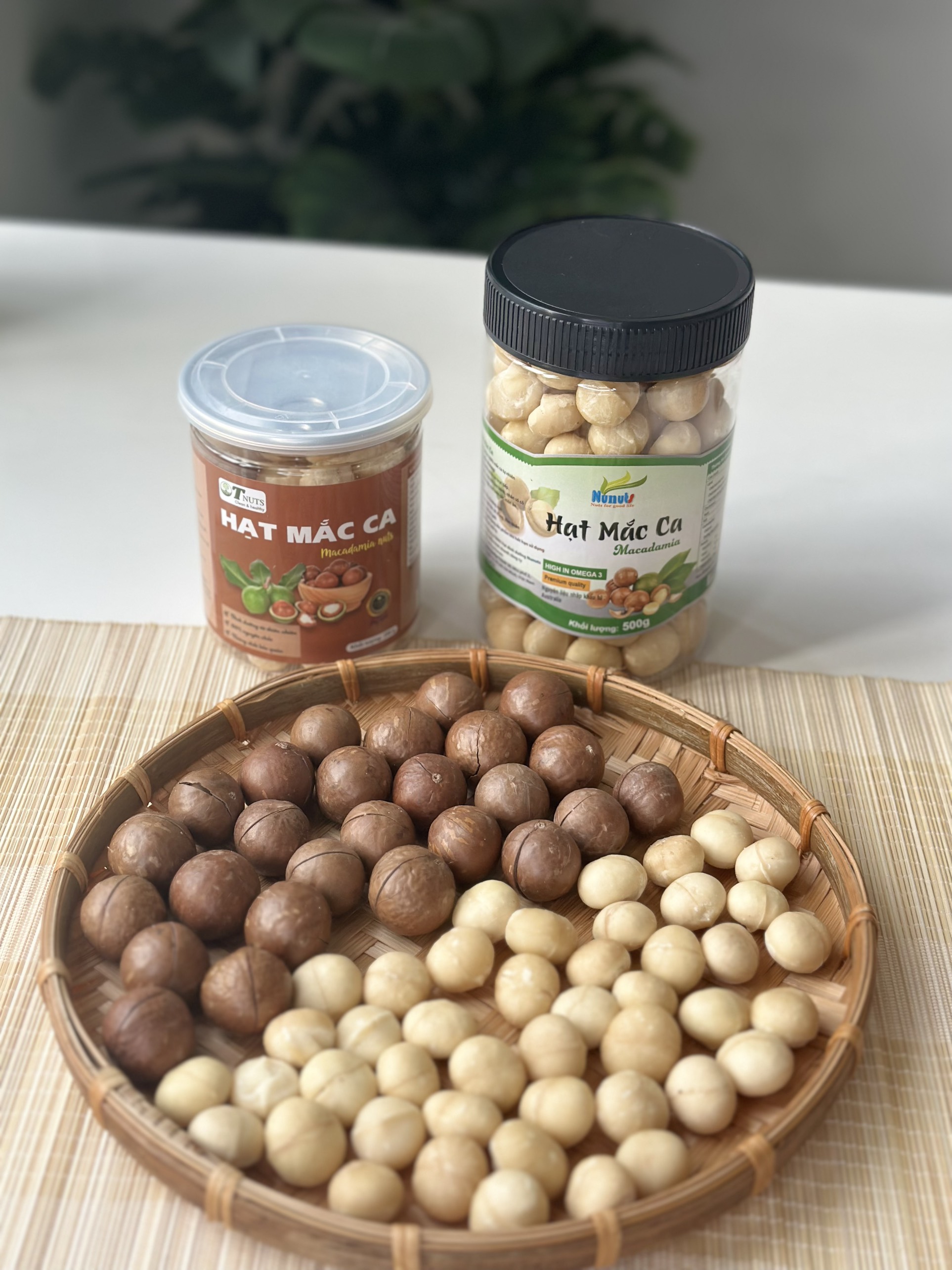 Hạt macca Úc đã tách vỏ , sấy giòn ăn liền hoặc làm sữa Nunuts