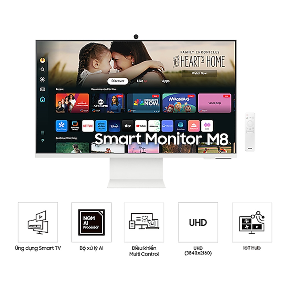 Màn Hình Samsung 32 inch M8 M80D 4K LS32DM801UEXXV - Hàng chính hãng