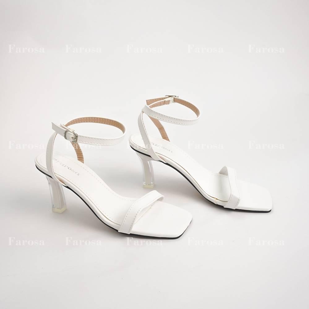 Giày nữ Sandal cao gót 7p FAROSA - T21 giày sandal nữ quai mảnh gót lõi sơn siêu đẹp