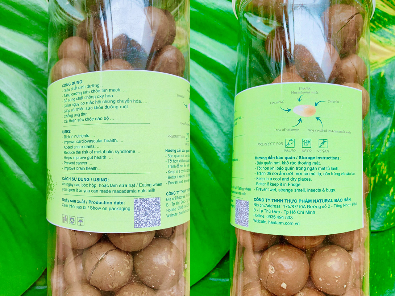 Macca sấy nứt vỏ _ Dry roasted macadamia nuts with cracked shell size 22>25mm