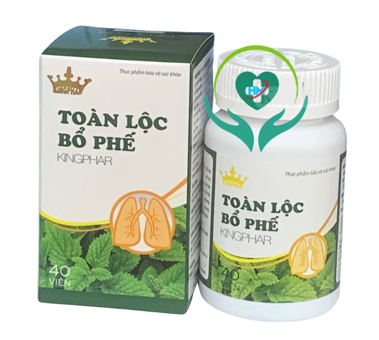 Viên uống Toàn lộc bổ phế Kingphar, hộp 40v, tăng cường chức năng phổi