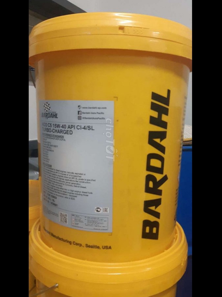 NHỚT Động cơ BARDAHL 15W40 ( 18L )