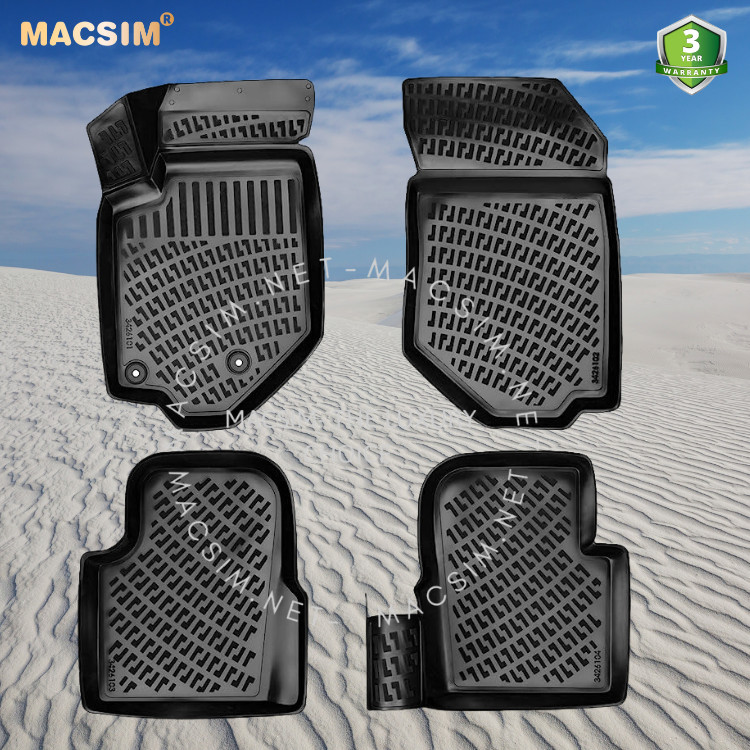 Thảm lót sàn ô tô nhựa TPU Silicon Peugeot 2008 second generation 2019+ Nhãn hiệu Macsim