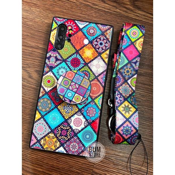 Ốp Lưng Tráng Gương Thổ Cẩm Cho Samsung S20 Ultra / S20 Plus / S10 Plus / Note20 Ultra / Note 20 / Note10 Plus / Note10