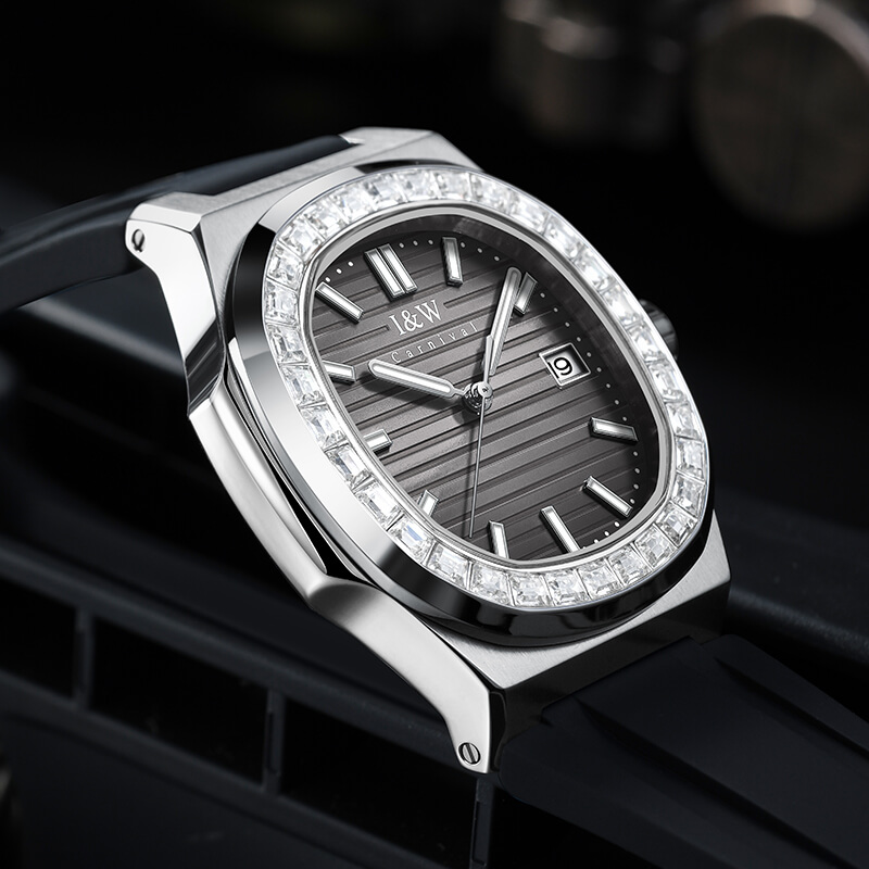 Đồng hồ nam chính hãng I&W Carnival 721G2-D3 kính sapphire,chống xước,chống nước 50m,Bh 24 tháng,máy cơ (automatic)