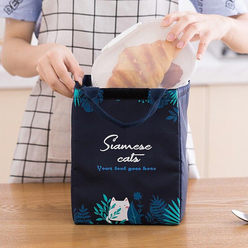 Portable Lunch Bag 2021 New Thermal Insulated Lunch Box Tote Cooler Bag Bento Pouch Lunch Container Food Storage Bags Handbag