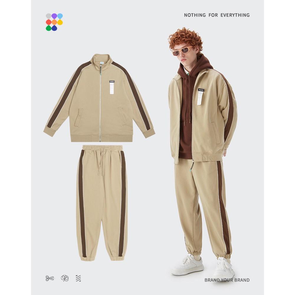 BỘ ÁO KHOÁC NỈ THỂ THAO UNISEX OVERSIZE INF -5011-13017