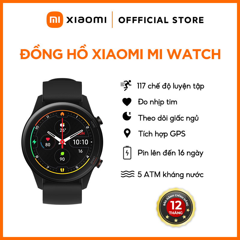 Đồng hồ thông minh Xiaomi Mi Watch - Hàng Chính Hãng