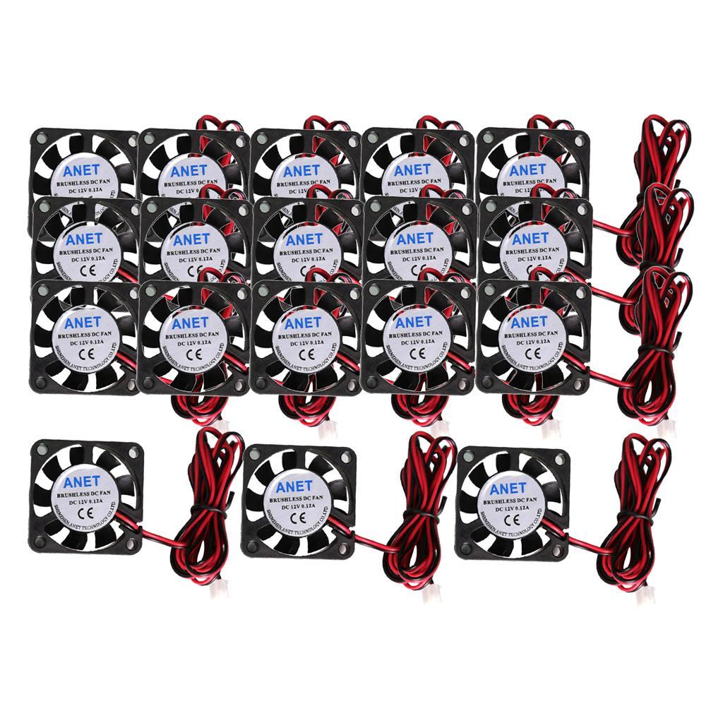 18x  Quiet 12V 40mmx40mmx10mm DC Cooling Fan
