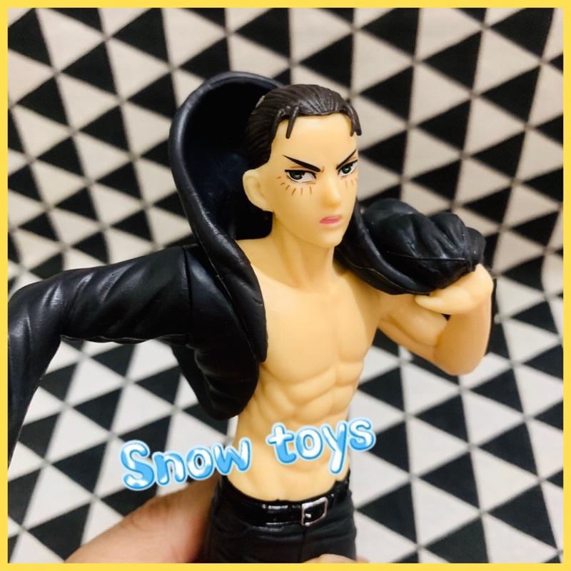 Mô hình Attack On Titan - Eren Yeager - Eren áo khoác trong trạng thái vừa hóa Titan - Đại chiến Titan - Fullbox - 19cm