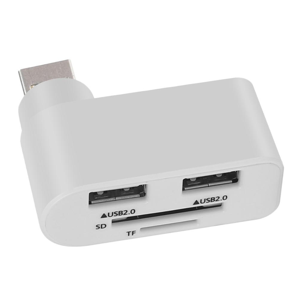 2-Port USB2.0 HUB Splitter ABS Adapter Converter For Laptop Notebook  White