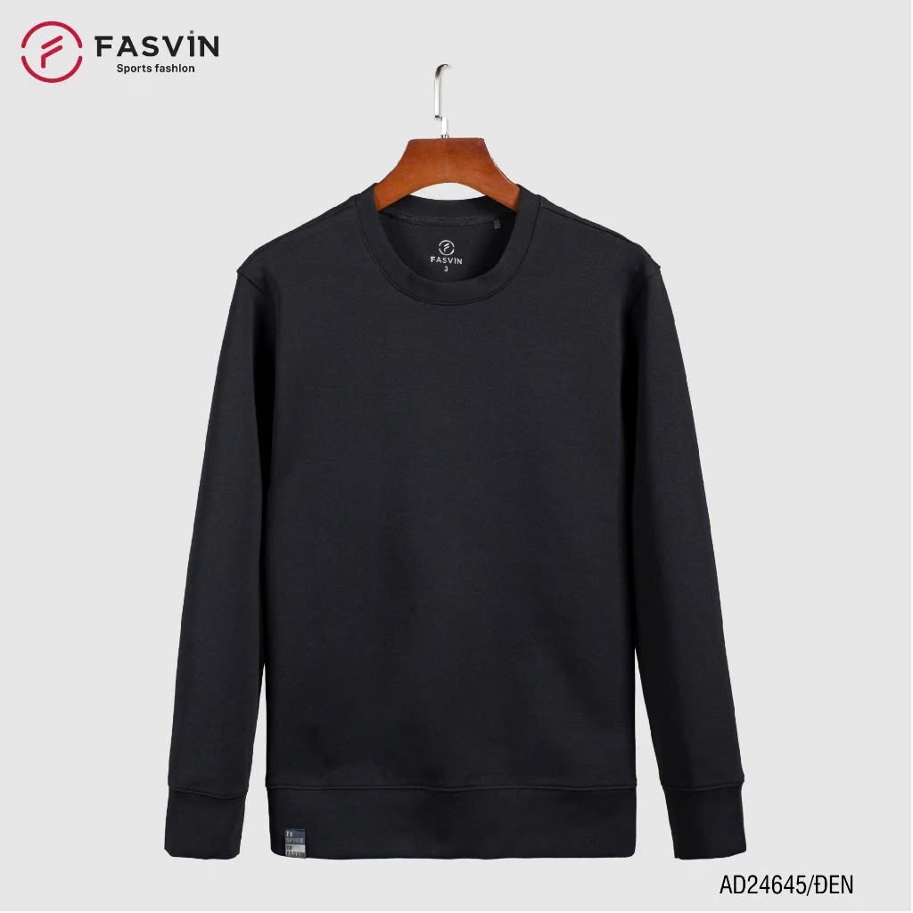 Áo Nỉ Sweater Fasvin AD24645.HN chất nỉ bông mềm mại co giãn thoải mái ấm áp