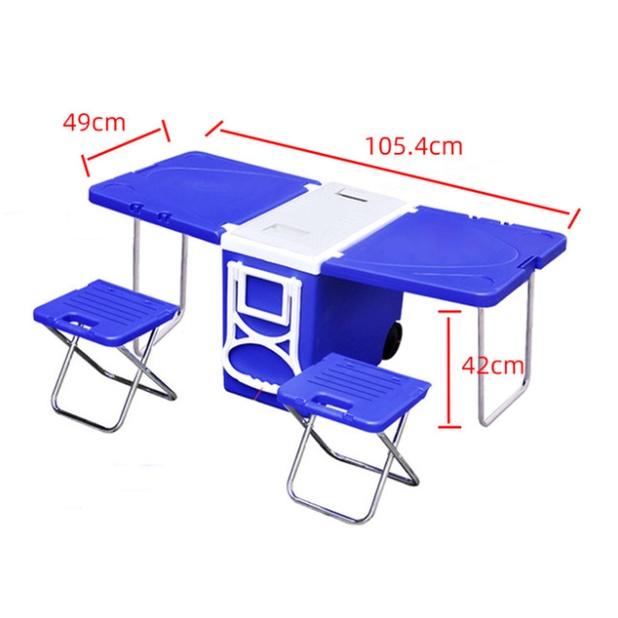 Bàn dã ngoại lớn có thể gập lại, Bàn ăn ngoài trời đa chức năng, để cắm trại / bãi biển / tiệc nướng / câu cá / gia đình