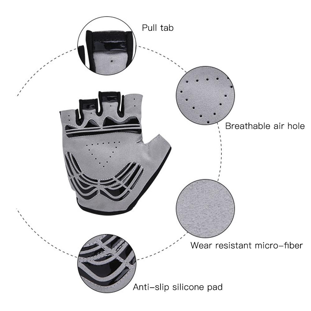 Găng tay nửa ngón đi xe đạp thể thao ngoài trời