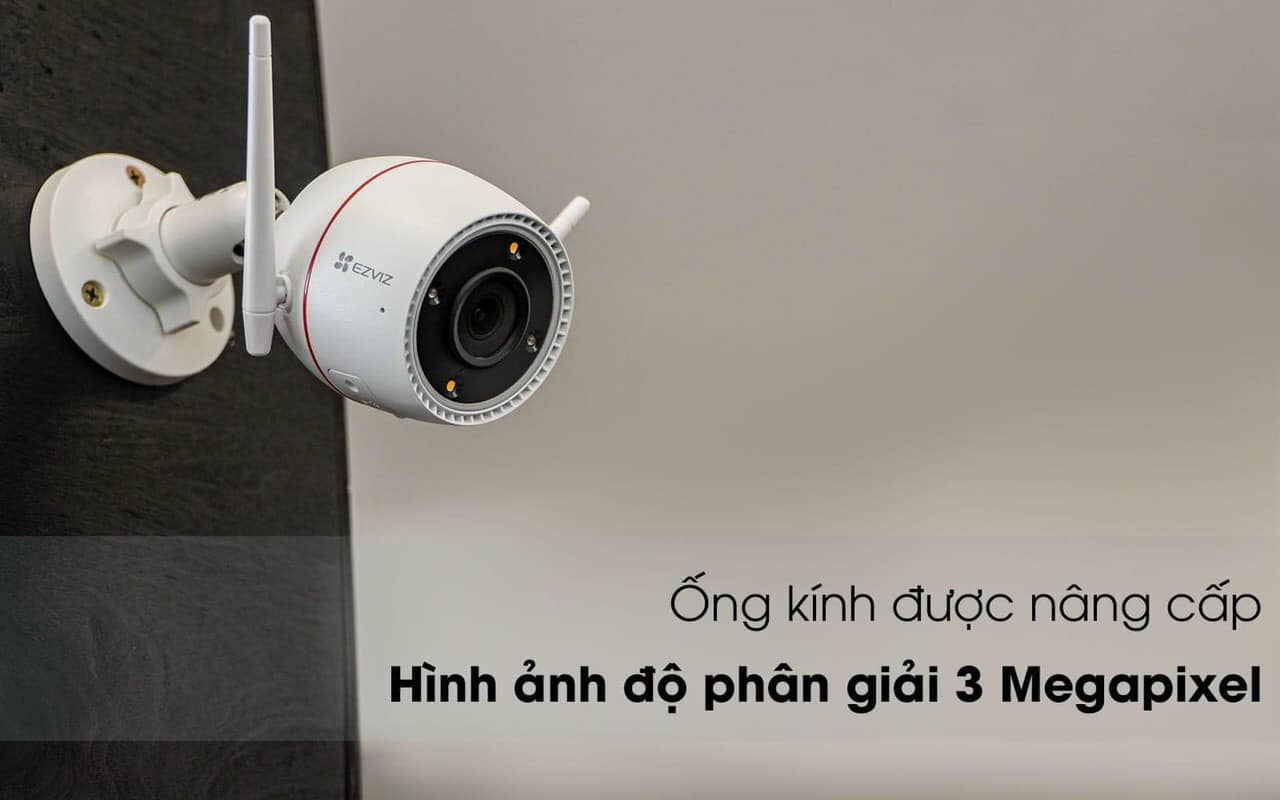 Camera Ngoài Trời EZVIZ C3TN 3MP 2K có màu ban đêm Âm Thanh - Hàng chính hãng