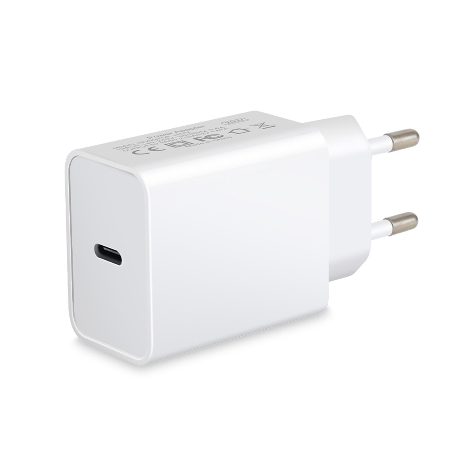 Bộ chuyển đổi nguồn 20W USB-C sạc tường PD 3.0 Loại C Tương thích với iPhone 12 Mini / 12 iPad Pro AirPods Pro