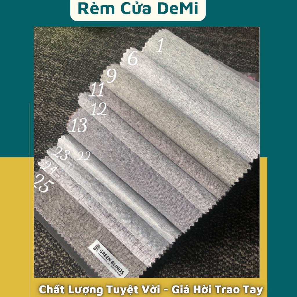 RÈM CỬA VẢI BỐ CHỐNG NẮNG 100% CAO CẤP - TONE MÀU XÁM 2 - BEST SELLER (sản phẩm như hình 100%)Chọn hoa văn ở ghi chú