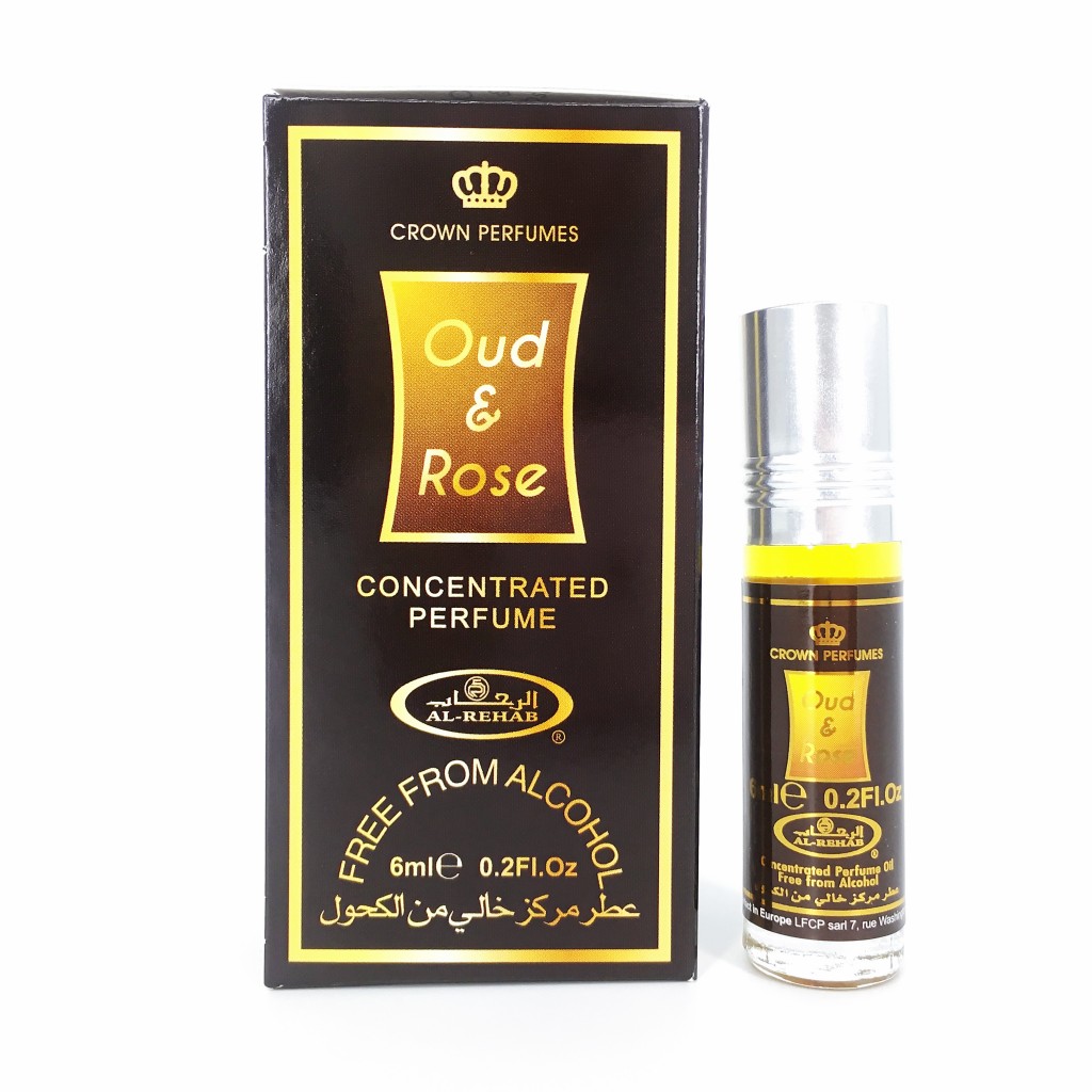 UNISEX - Tinh dầu nước hoa OUD &amp; ROSE Al-Rehab (hàng chính hãng )