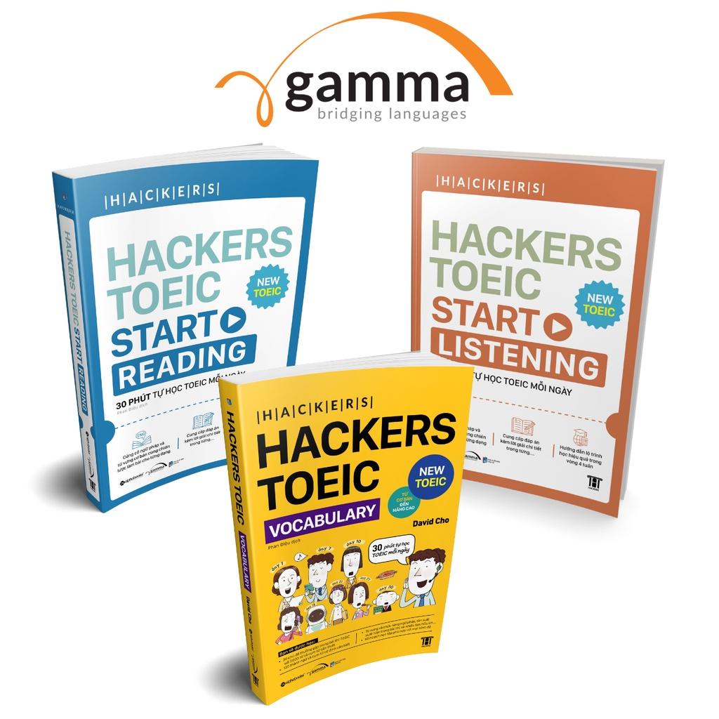  Combo Hackers TOEIC : VOCABULARY + READING + LISTENING - Bản Quyền