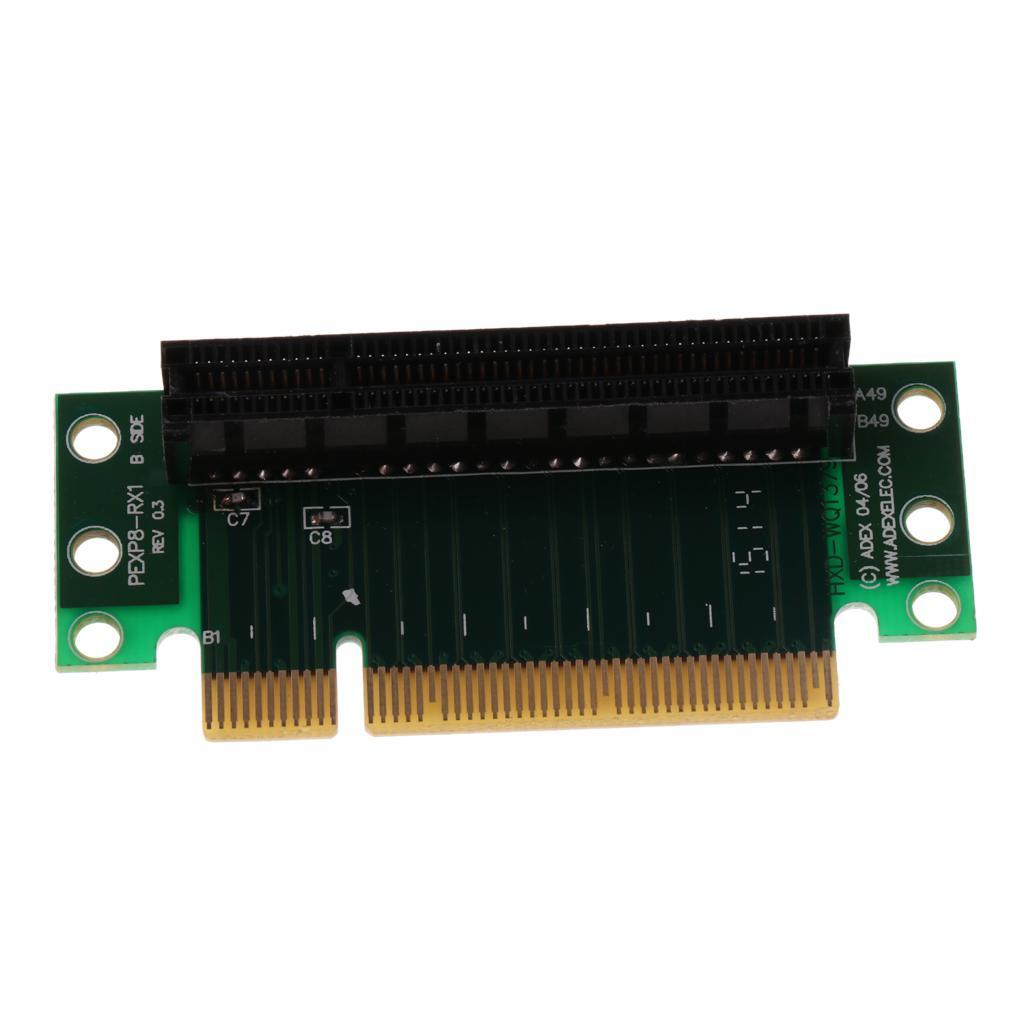 4Pcs PCIe 8X 90Degree Adapter Riser Card For 1U/2U Chassis