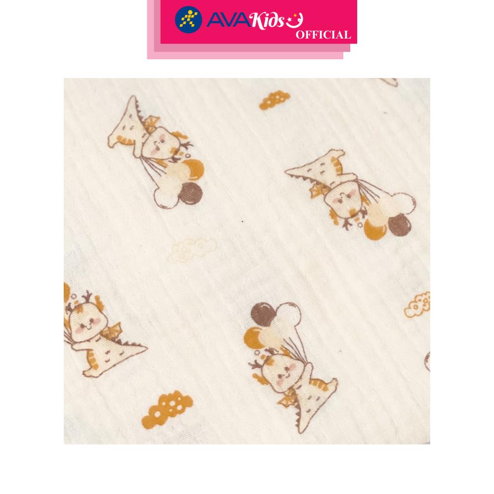 Khăn tắm cotton Bessla 2 lớp 90x100 cm - Rồng - Hàng Chính Hãng