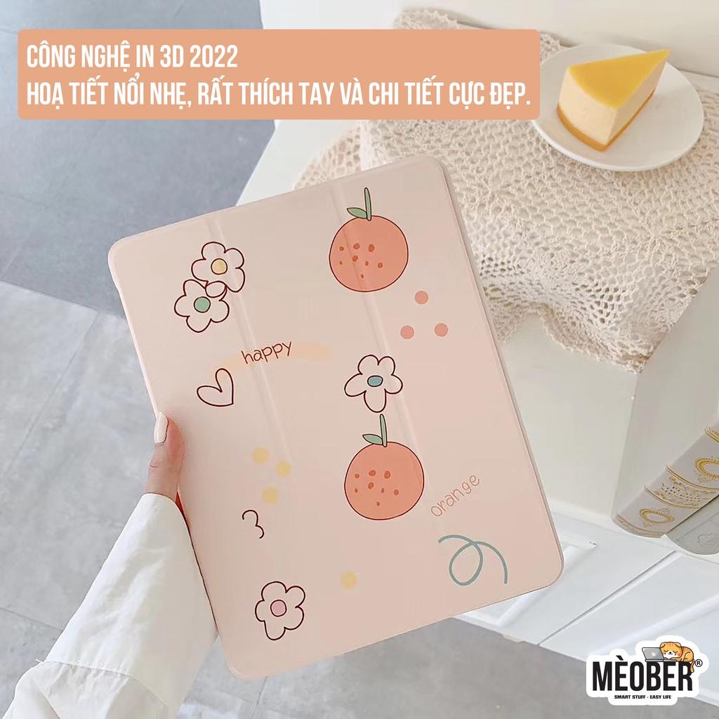 Bao da dành cho cover iPad hoạ tiết cute, phối màu pastel, in 3D hoạ tiết. Cover dành cho iPad Gen 5 6 7 8, Mini, Air 4 3, Pro