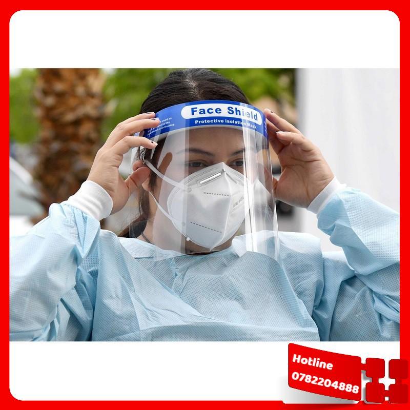 Kính Chống Giọt Bắn Face Shield Loại Tấm Che Mặt Phòng Dịch [Combo 10 Cái] - Loại Tốt