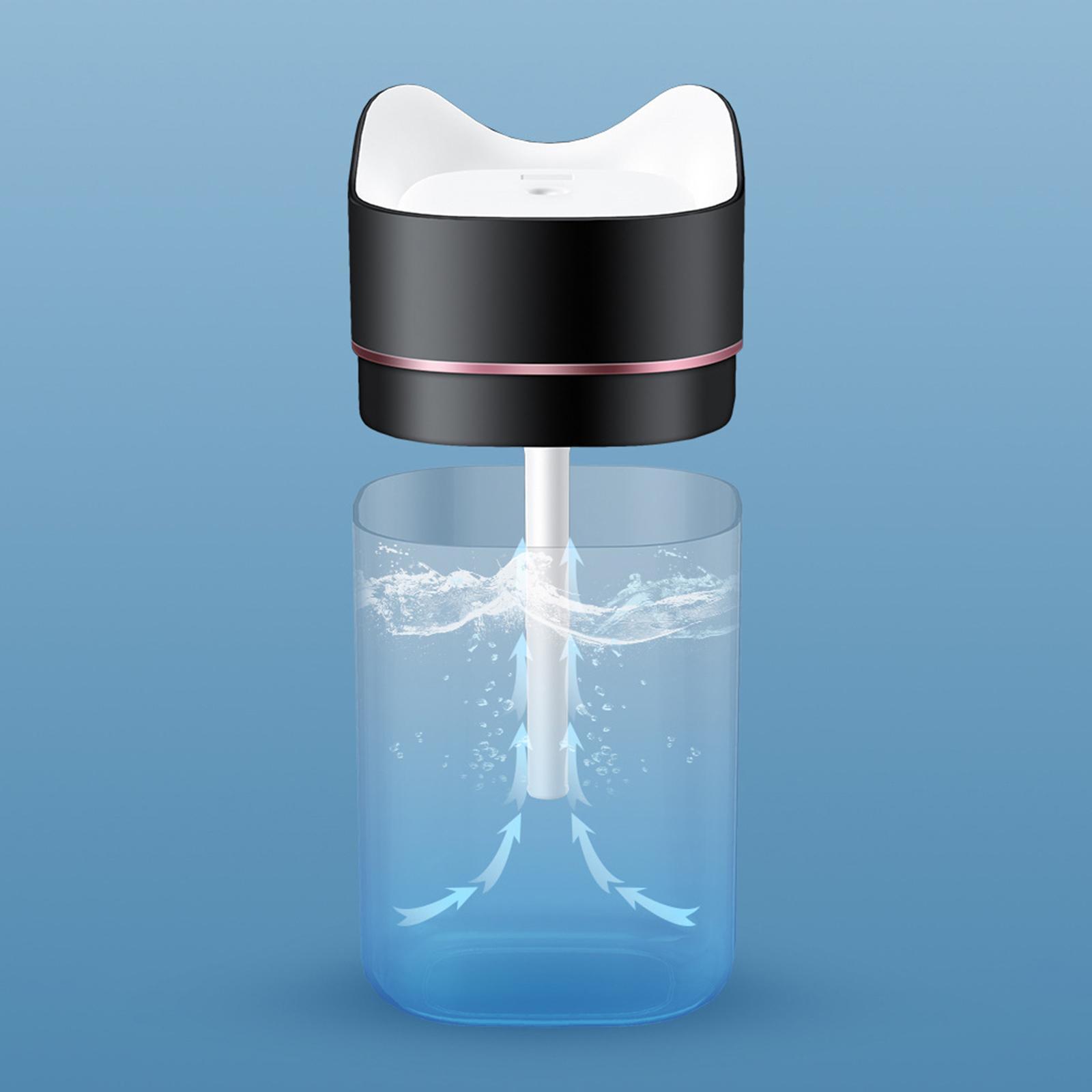 Desktop Humidifiers, 1.4L Air Humidifier, USB Cool Mist Sprayer with Night Light for Home, Office, Plants