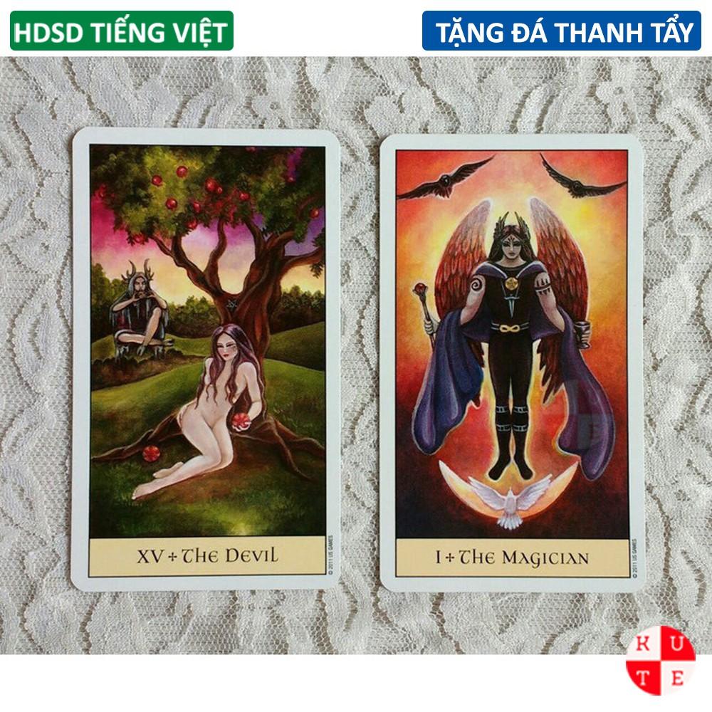 Bài Tarot Crystal Vision 78 Lá Bài Tặng Hướng Dẫn Sử Dụng Tiếng Việt Và Đá Thanh Tẩy