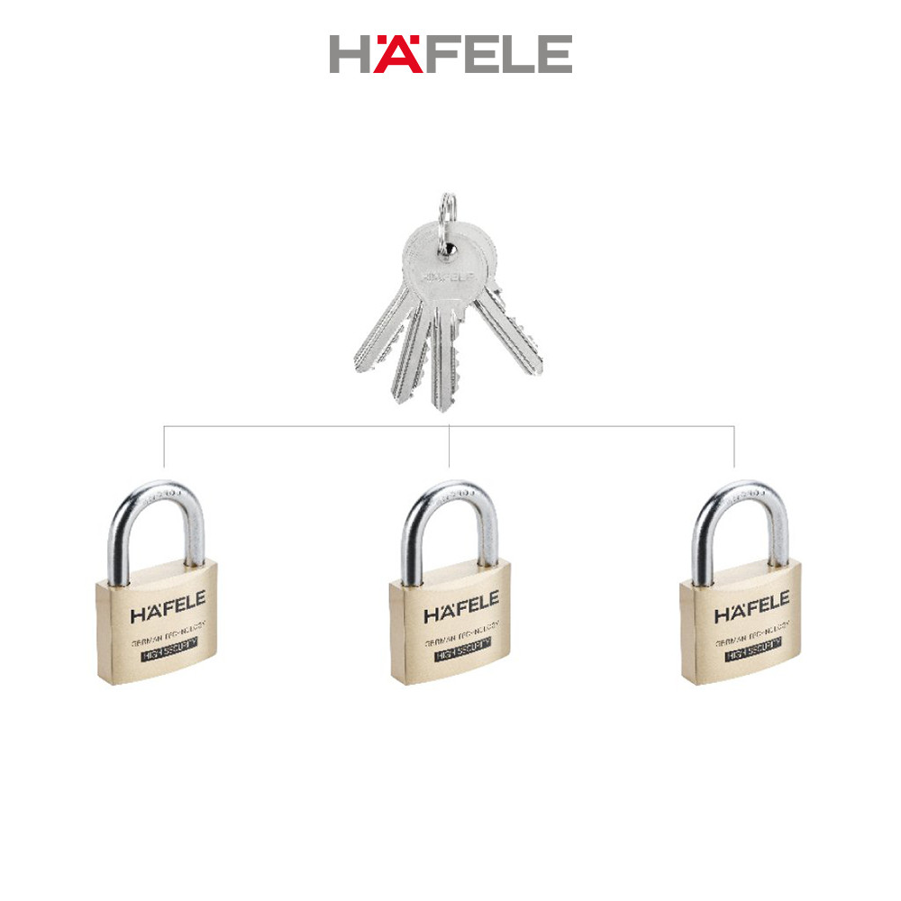 Bộ 3 ổ khoá Keyed Alike Hafele - 482.01.975  (Hàng chính hãng)