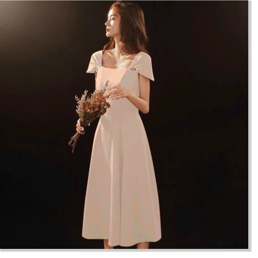 ĐẦM UMI ĐÍNH NGỌC DÁNG SUÔNG MỚI NHẤT NĂM 2021 THỜI TRANG VINA 1HIT FASHION