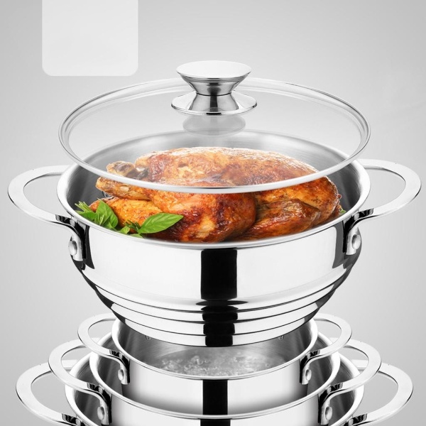 Xửng Hấp INOX 304 Thông Minh Size 20-24