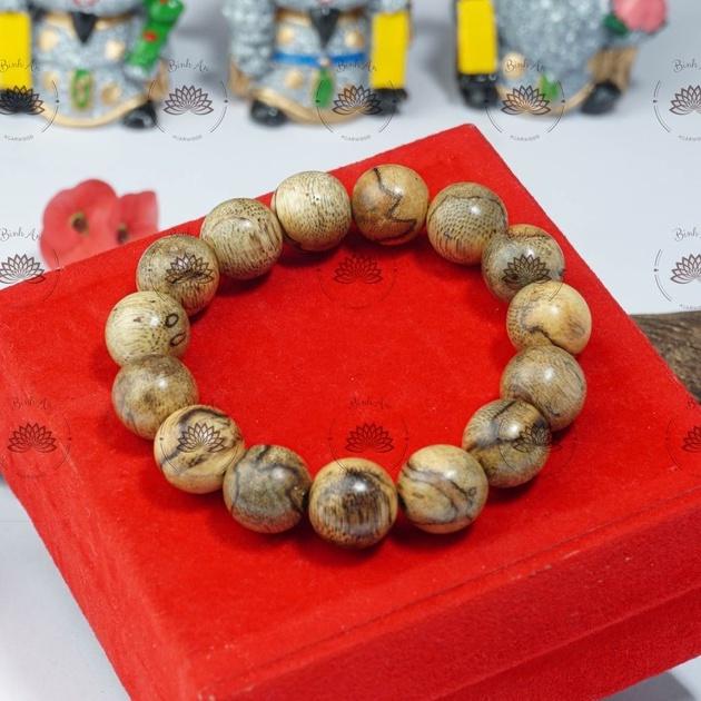 Vòng Tay Trầm Hương - Trầm Tốc Bông Tự Nhiên - Trầm Tốc Việt 10mm, 12mm, 14mm, 16mm, 18mm - Vòng Tay Phong Thủy