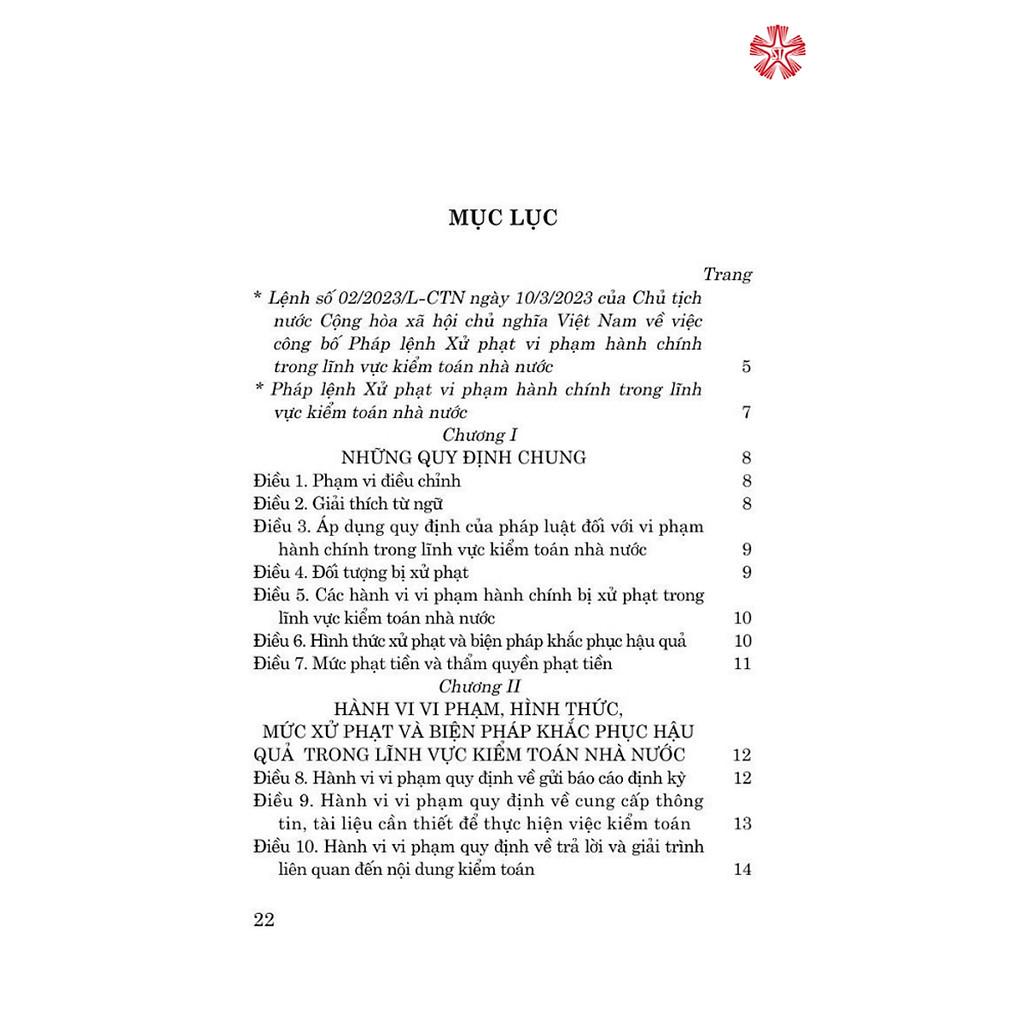 Sách - Pháp Lệnh Xử Phạt Vi Phạm Hành Chính Trong Lĩnh Vực Kiểm Toán Nhà Nước - NXB Chính Trị Quốc Gia