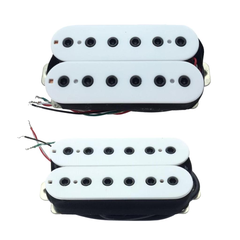 Guitar Parts Accessory PICKUPS HUMBUCKER - Bridge & Neck Pickup SET - White