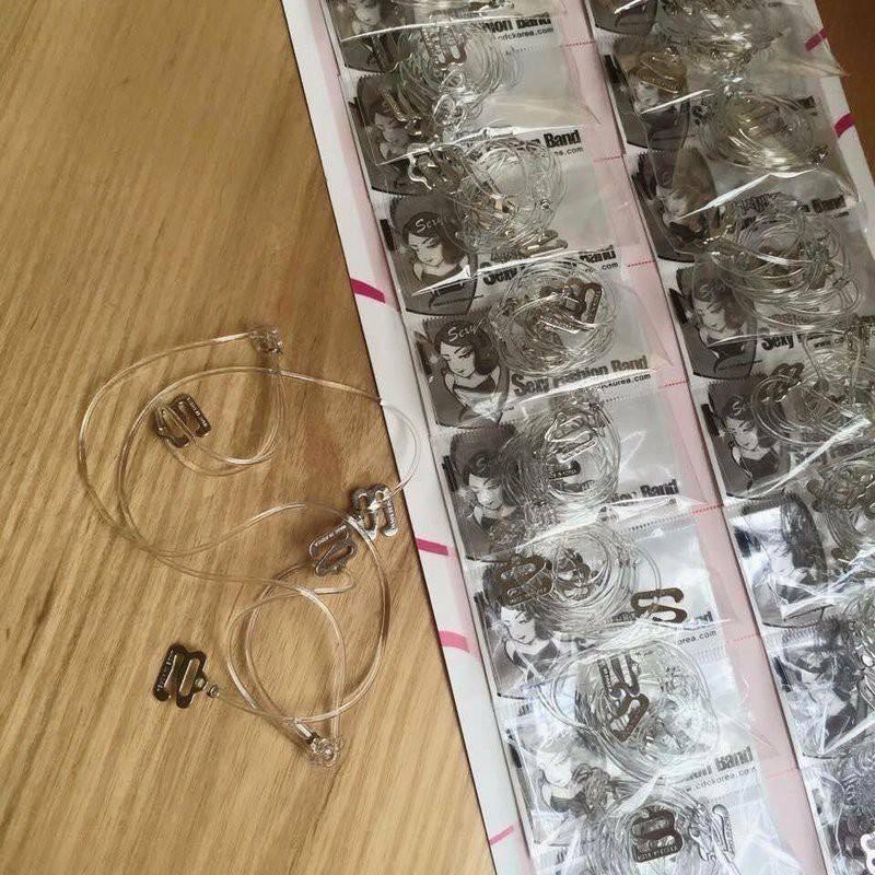 Cặp dây áo bún trong suốt thay thế dây áo lót thông thường tiện lợi dây mảnh chắc chắn