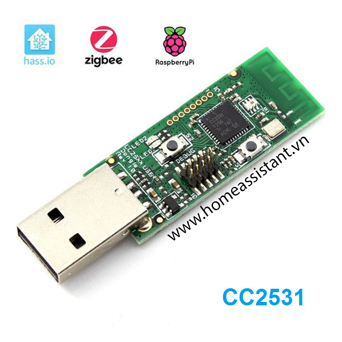 USB Zigbee CC2531 Flash Zigbee2MQTT (Hỗ trợ Home Assistant)