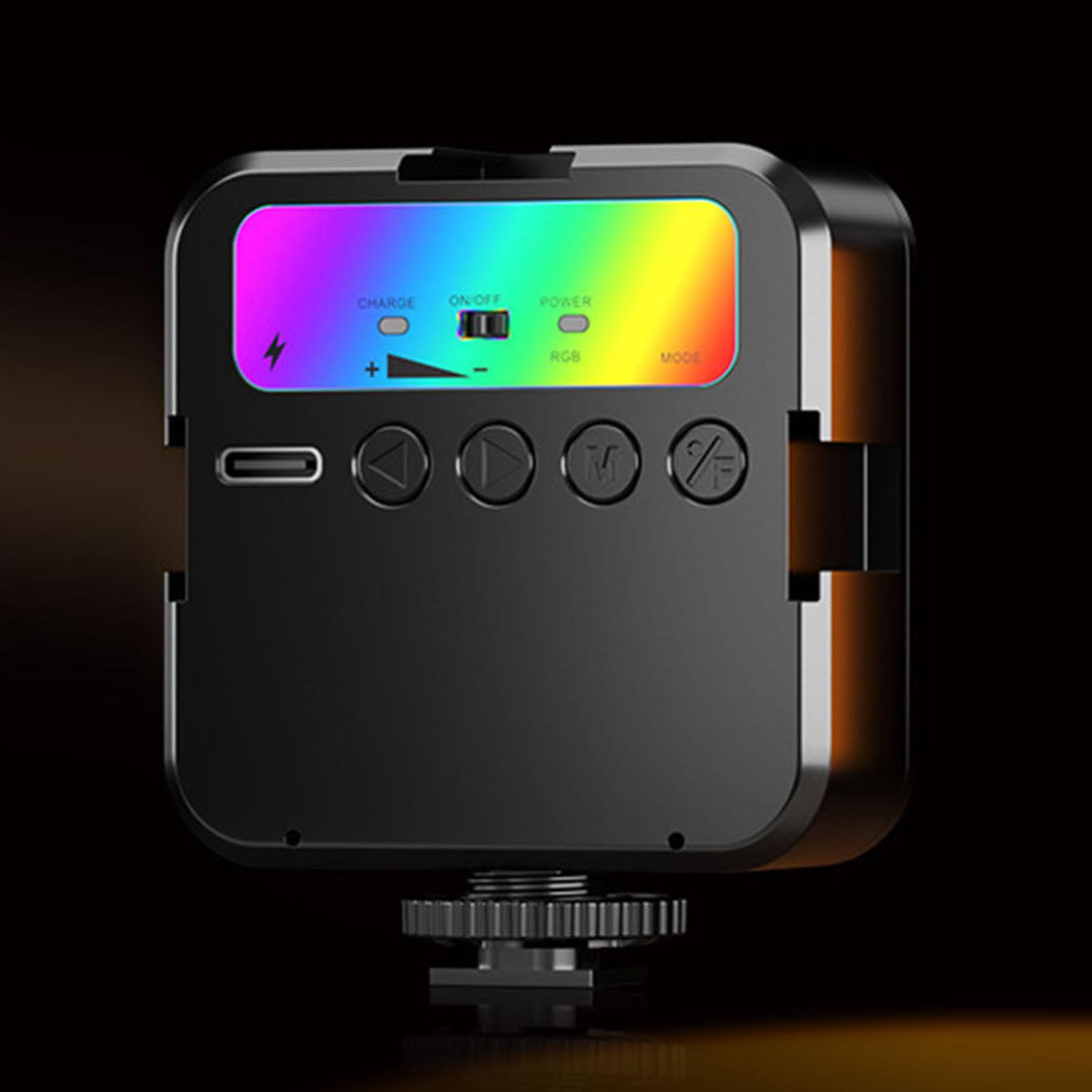 RGB LED Video Light Panel Light Dimmable Camera Lighting for Camera Makeup