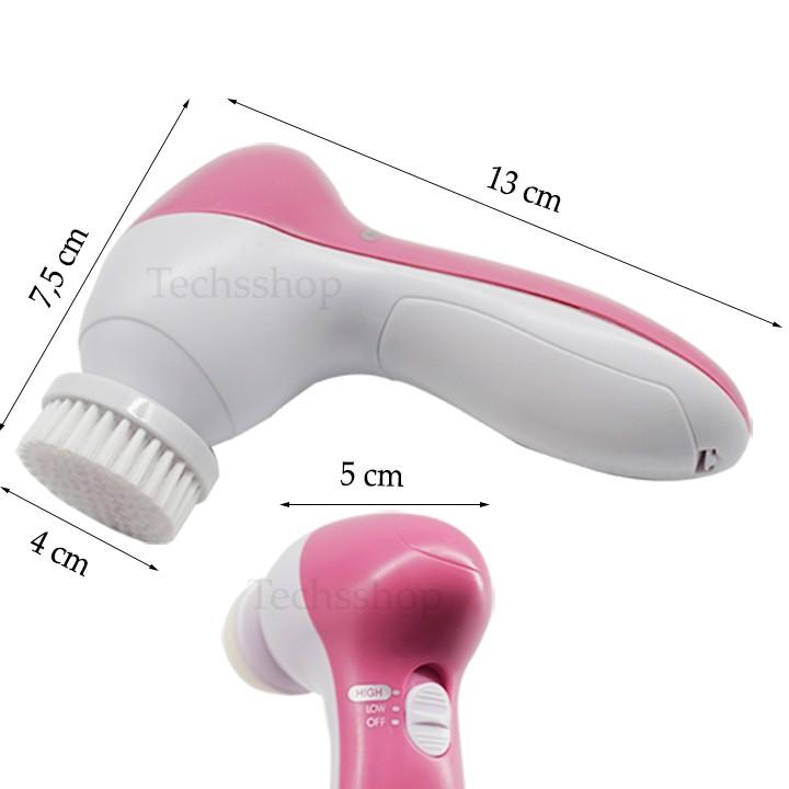Máy massage rửa mặt 5in1 AE8782 sử dụng pin AA