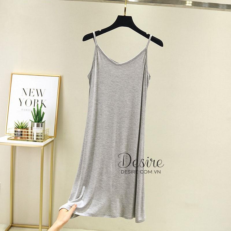 Váy mặc lót chất thun cotton mềm mịn dáng ôm mịn mát mùa hè VNN-00109