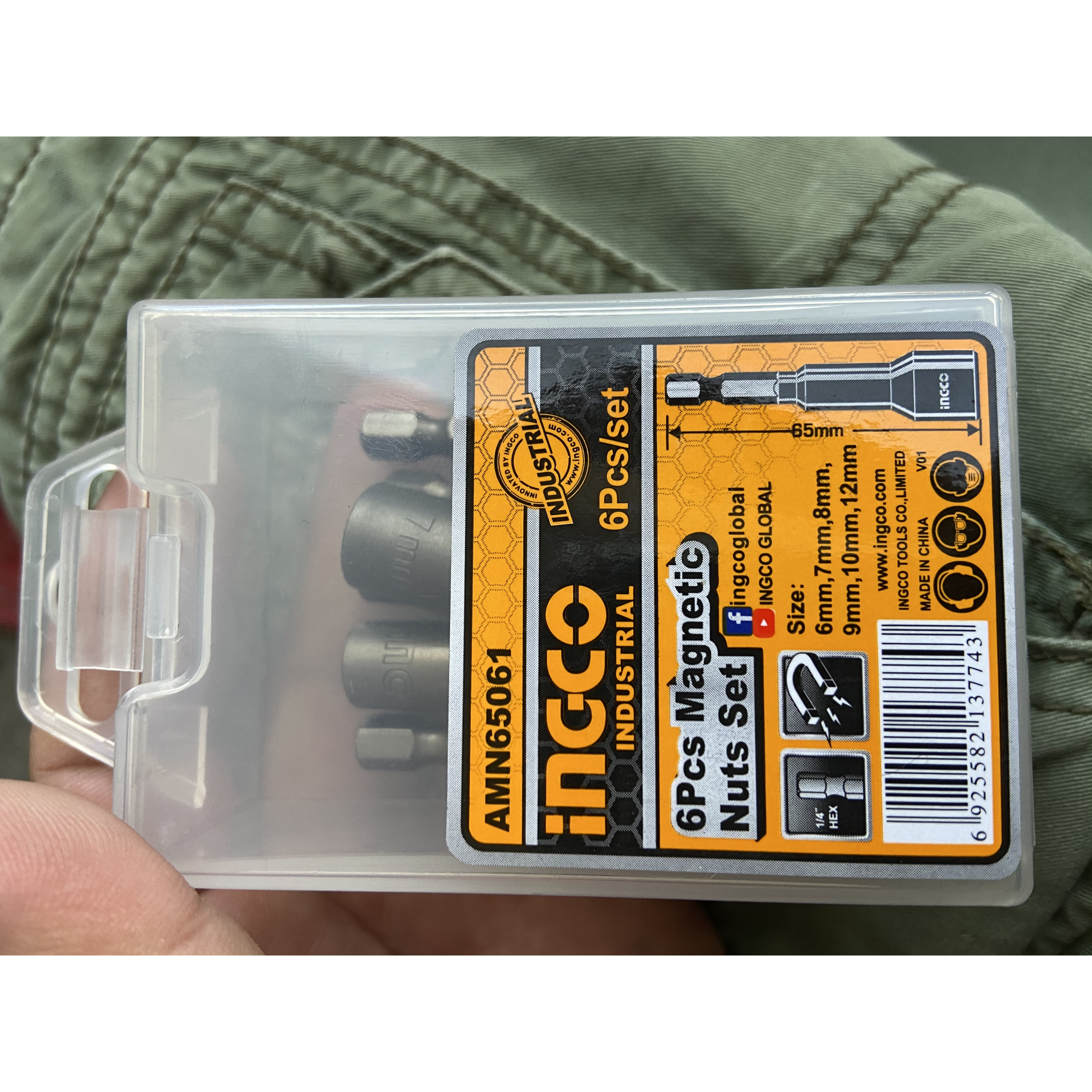 Bộ 6 đầu bắn tol đa năng ingco AMN65061