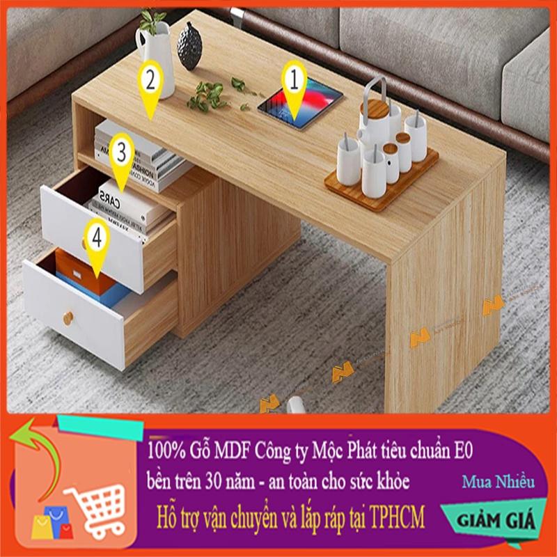 Made in VN Bàn trà sofa gỗ đẹp phong cách hiện đại gỗ mdf 17mm công ty Mộc Phát độ bền trên 30 năm AN074